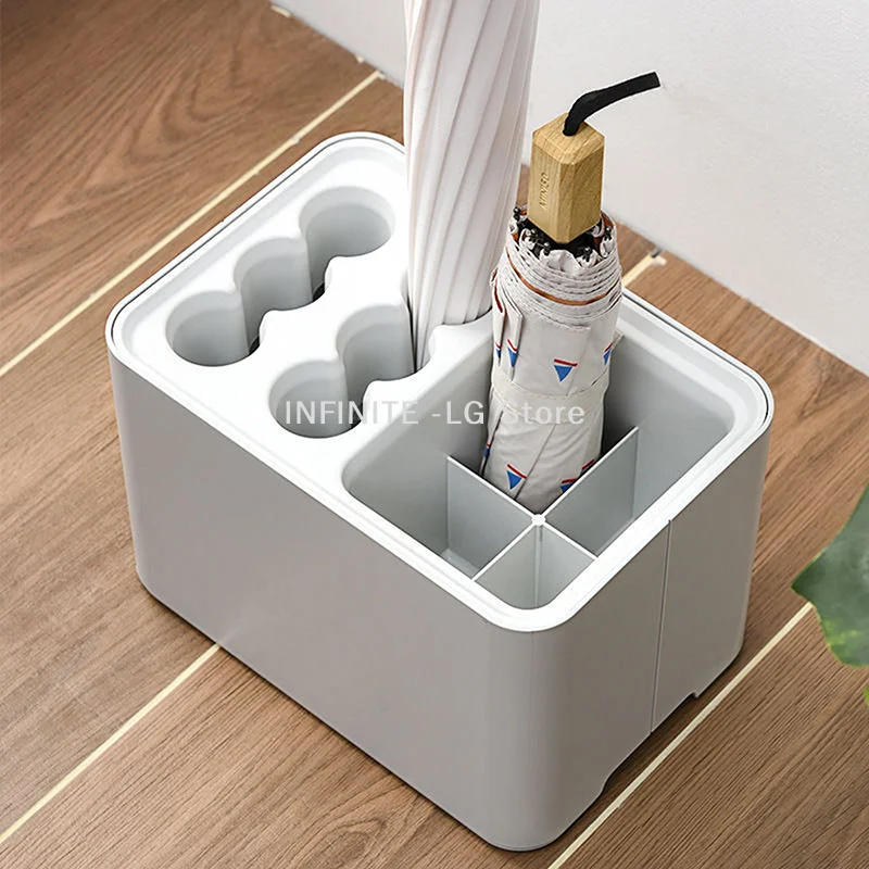 

Umbrella Rack With Drip Tray, Suitable For Space Saving Storage In The Corner Of The Entrance Passage, Can Hold 10/15 Umbrellas