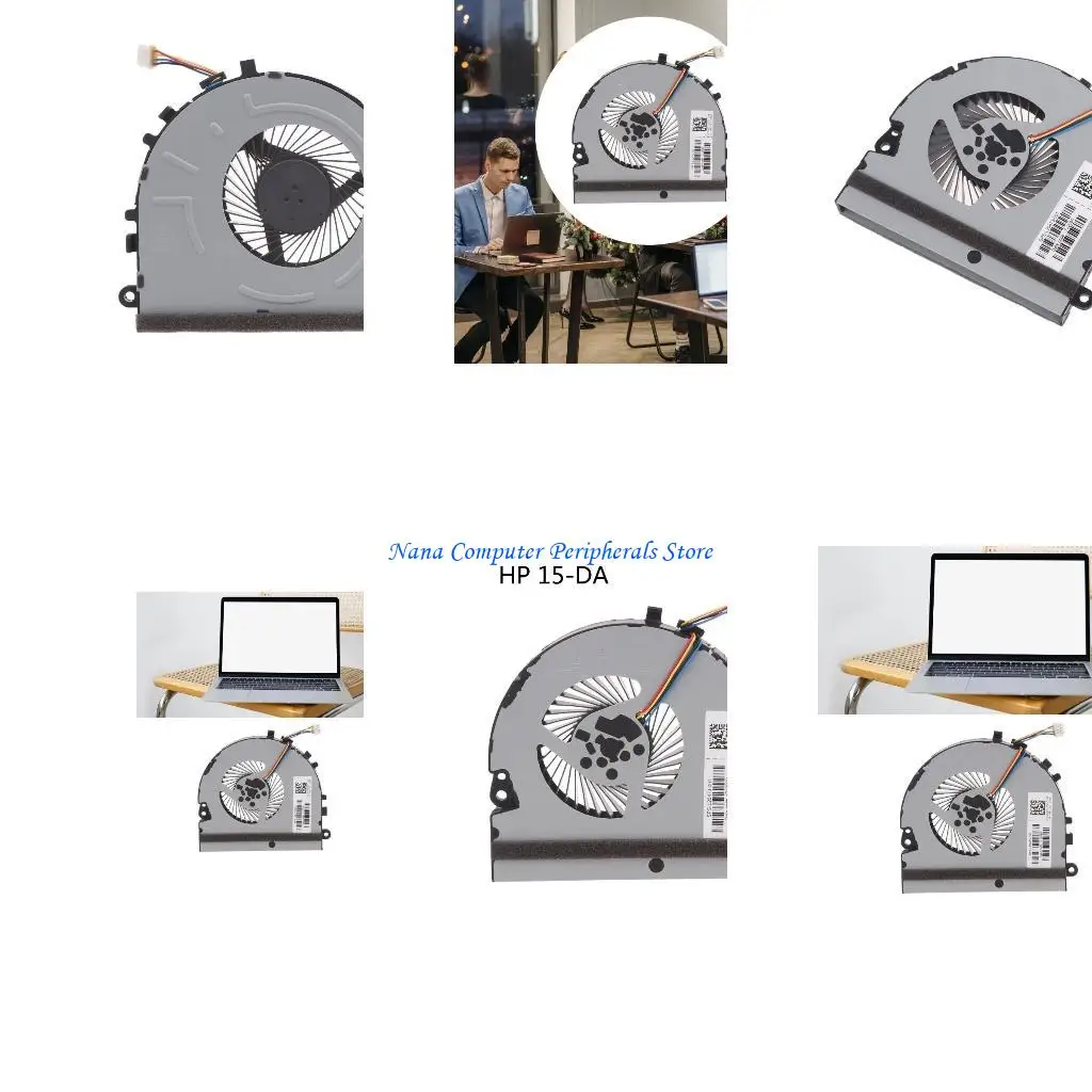 

F68C Original CPU Laptop Fan Cooling Fans For 15-DA 15-DB Cooler Radiator Notebook