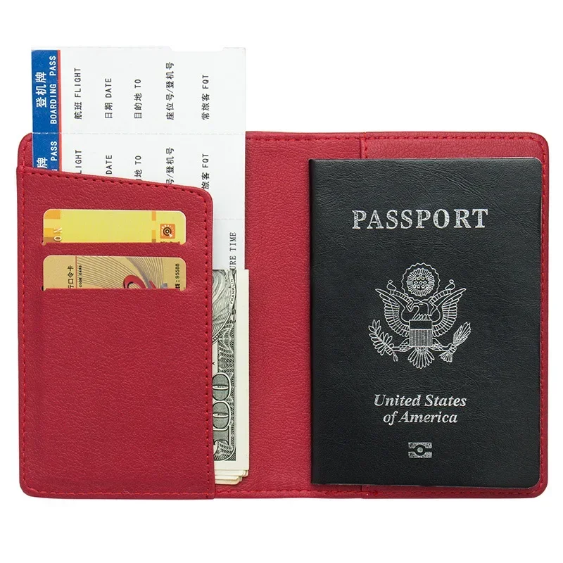 PU Passport Sleeve Ticket Holder North America Mexico Passport Holder Passport Sleeve Bag Protection Travel Accessories