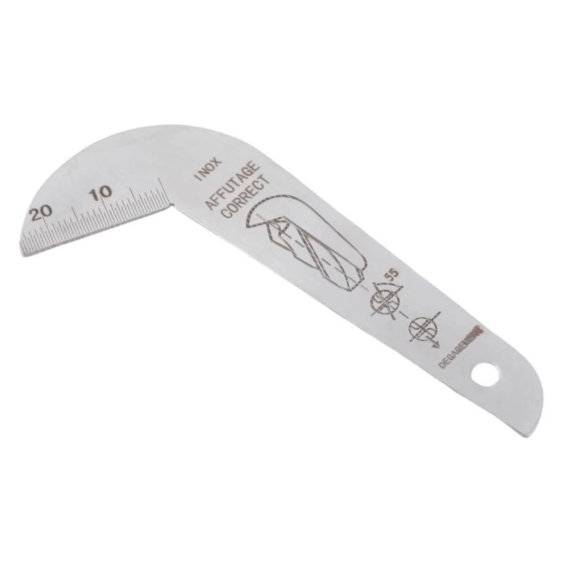 

652F Precise Drill Bit Sharpening Gauge 118Degree Drill Sharping Tool Stainless Steel Build for Accurate Measurements