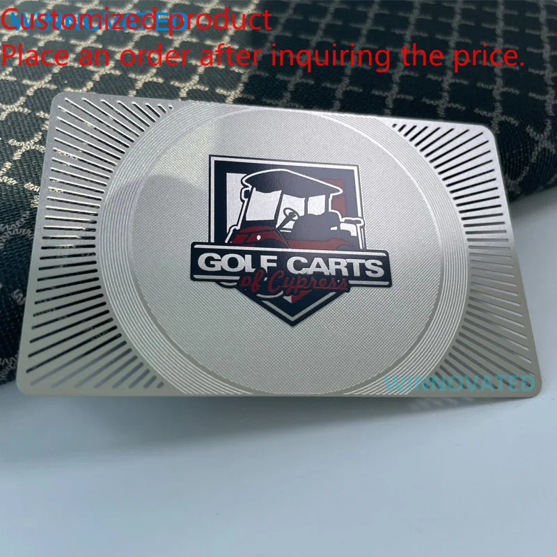 Customized product Custom Printing Name Loyalty Membership Metal Business Card