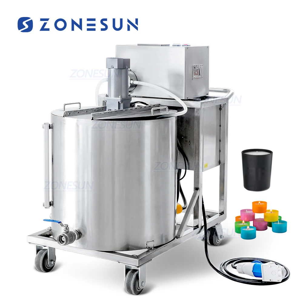 Gear Pump Soy Hot Paraffin Bee Wax Jar Mold Pillar Scented Candle Making Equipment Filling Melting and Mixing Machine