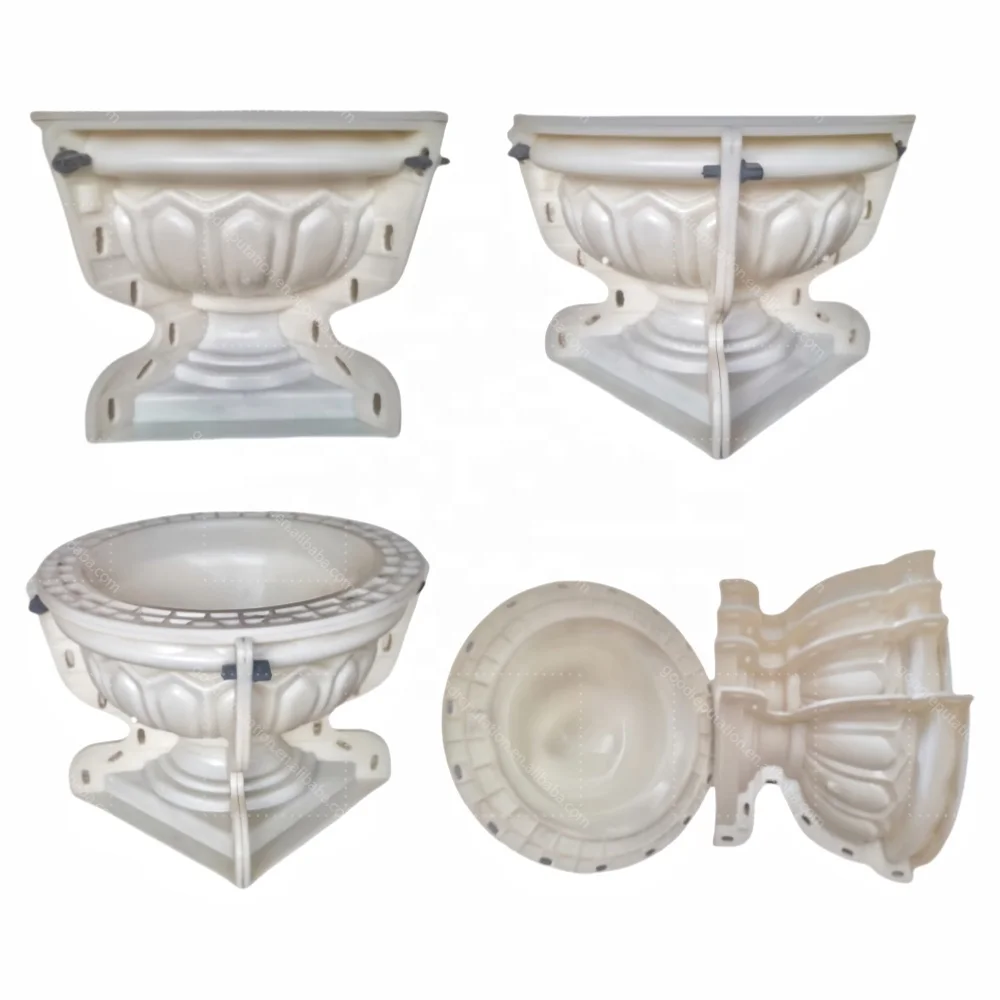 

Concrete Plastic Flower Pot Silicone Mould Latest Fashion Styling Mould Household Bonsai