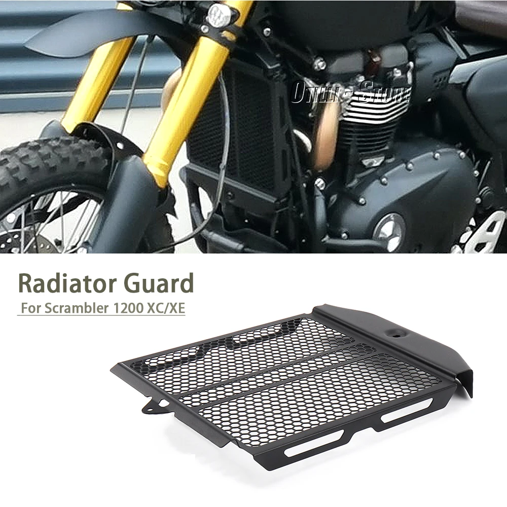 For Scramble 1200 XC For SCRAMBLE 1200 XE Motorcycle Honeycomb Shape Radiator Guard Protector Grill Cover Grille Protection