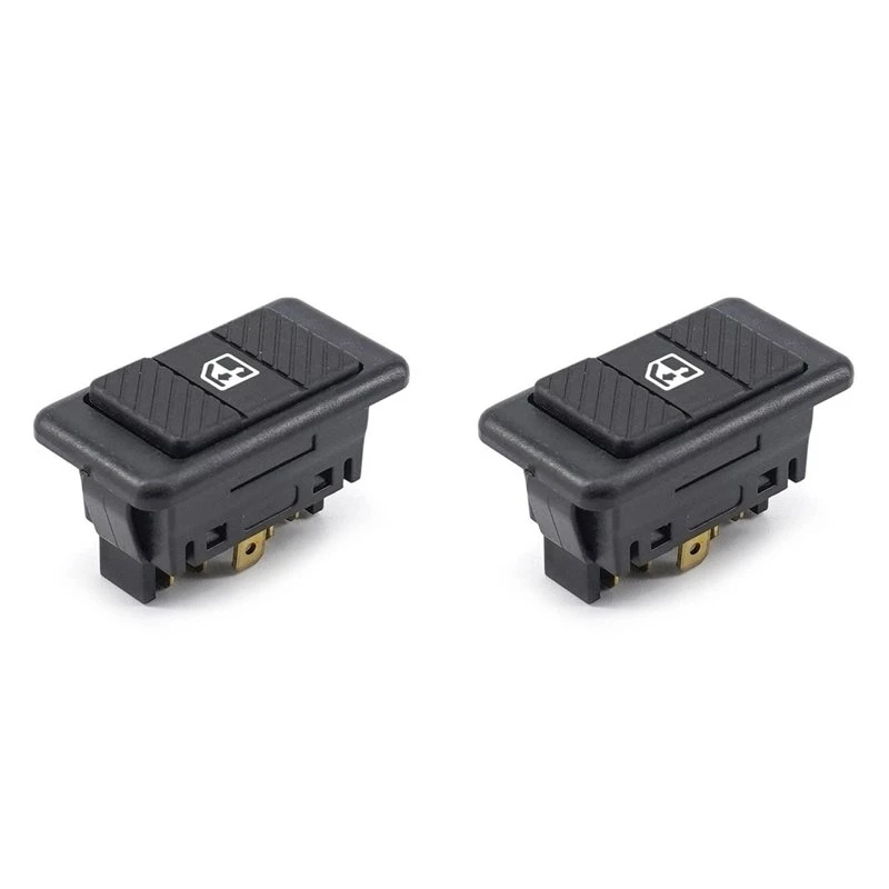2X Bus Single Electric Window Control Switch 6 Pins 255959855B For VW Transporter T3 1979-1992 T4 1990-2004 Accessories