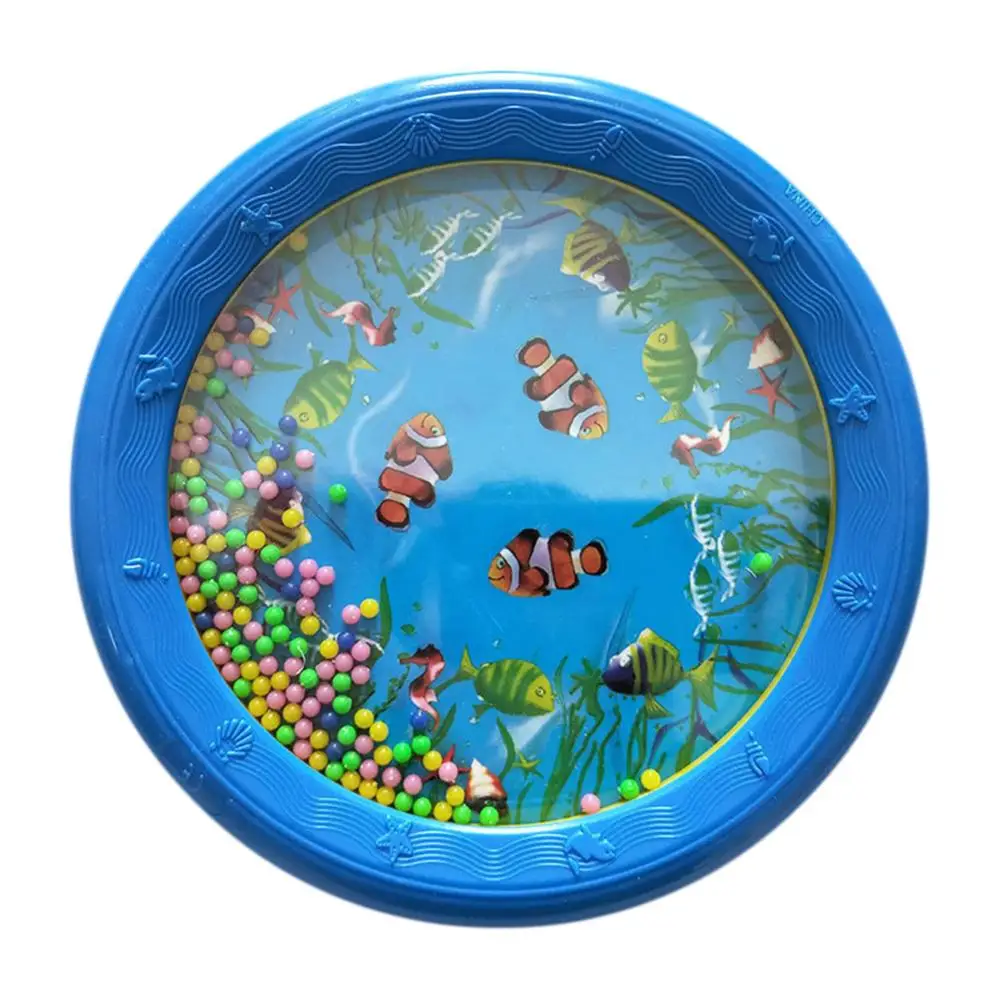 

8inch Marine Animal Tambourine Ocean Wave Beads Drum Musical Education Kids Toy