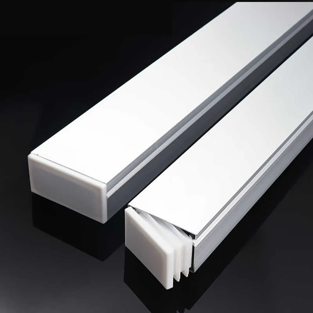 Square/Rectangle Plastic White Blanking End Cap Caps Tube Pipe Inserts Plug Bung Cover Steel Table Leg Feet Pad 13x13~120x120mm