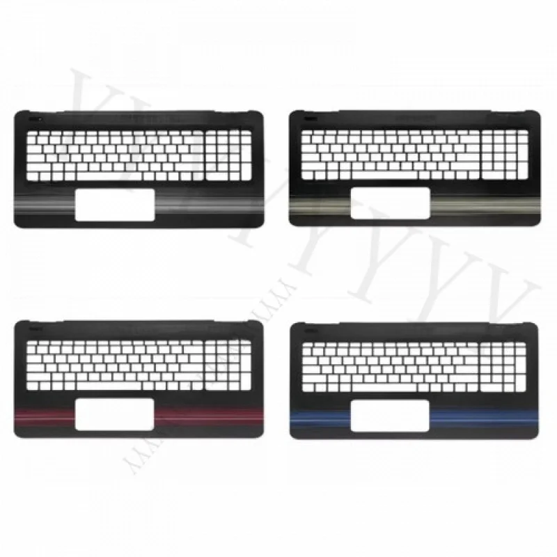 

Y+FOR HP Pavilion 15-AU TPN-Q172 Q175 Palmrest Cover Silver/Gold/Red/Blue Stripes
