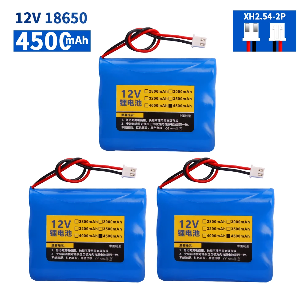 Aktualizacja 4500MAH 12V 3500mah 2600mAh akumulator litowo-jonowy do monitora Ups akumulator do kamery CCTV 18650 3S1P 12.6V akcesoria