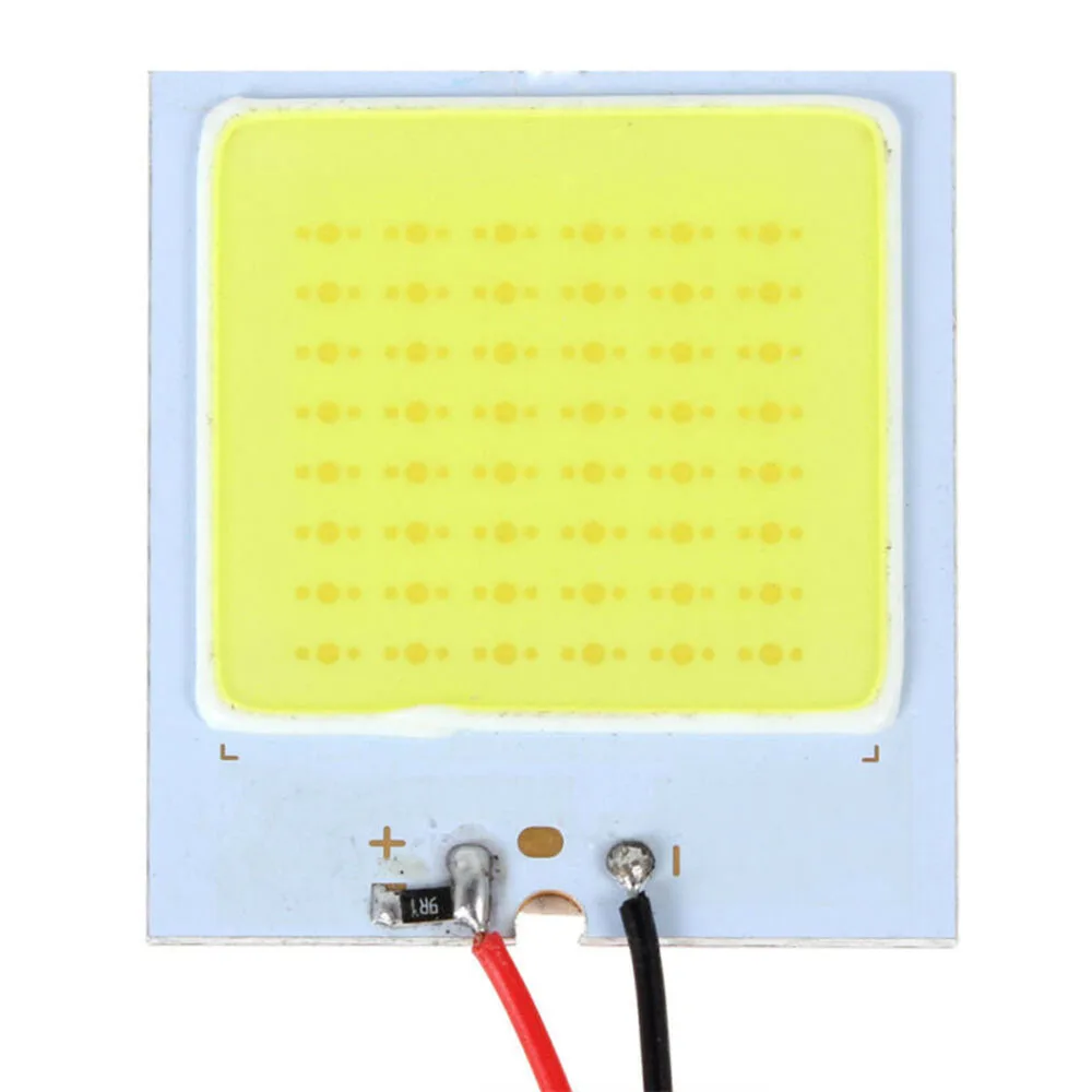 현대 디자인 T10 48SMD 4W 12V COB 램프 전구, 자동차 인테리어 조명, 흰색 돔 패널, LED 고성능 조명 솔루션
