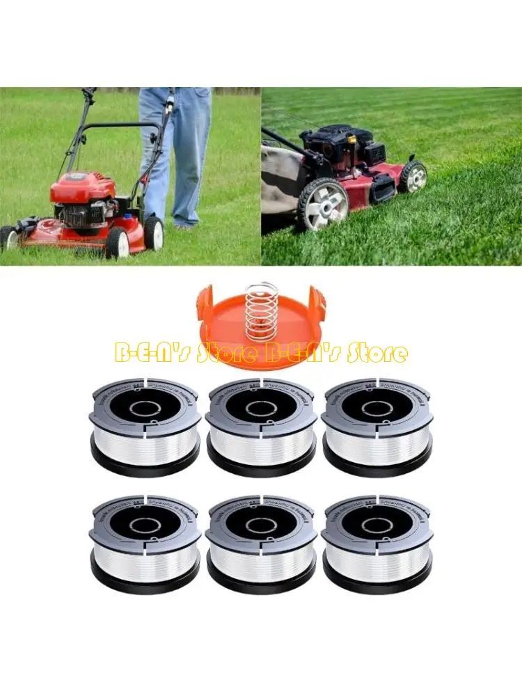 

Y1AD, 6 комплектов запасных катушек триммера для травы для беспроводного триммера для травы Parkside