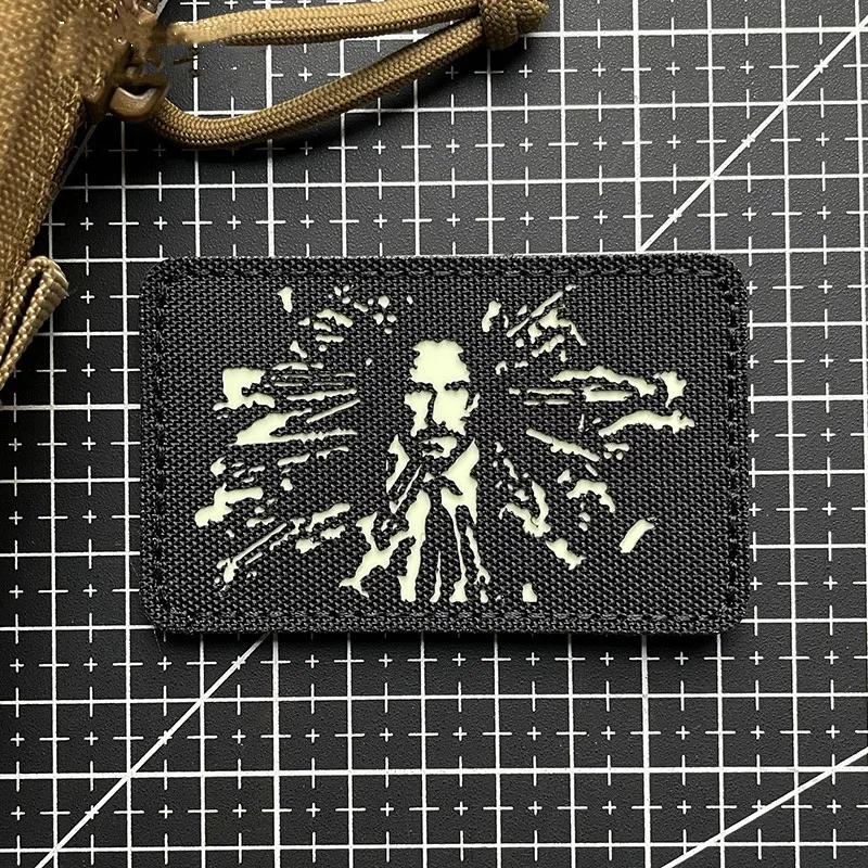 

JOHN WICK Luminous Patches Rapid Special Attack Reeves Armband Nylon Tactical Badge For Clothing Backpack DIY Decal