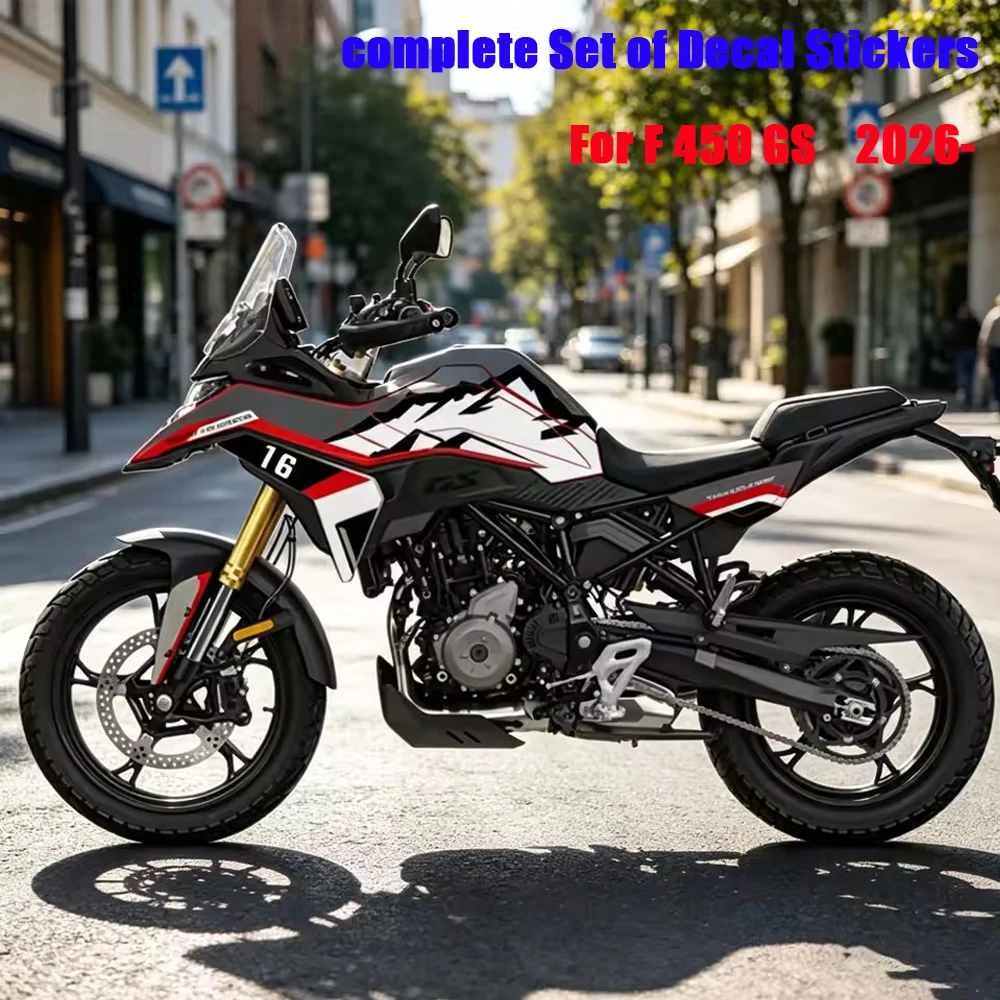 For BMW F 450 GS Refit Full Body Sticker F450GS F450 GS 2026- Motorcycle Fuel Tank Side Decal Protector Decoration Sets Stickers