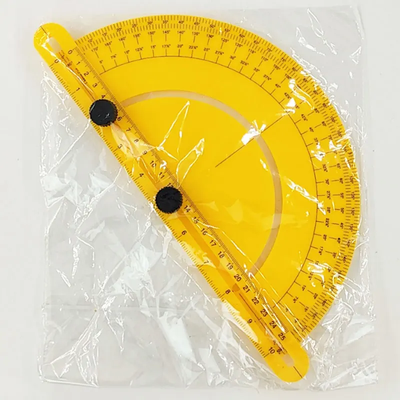 Multifunctional Angle Finder Protractor Semicircular 180° Drawing Active Ruler Template Woodworking Draft Design Measure Gauge