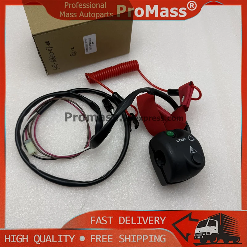 Replaces Fits For Yamaha WaveRunner Handlebar On Off Kill Switch Box w/Lanyard FK7-68310-07-00 FK7-68310-07-00