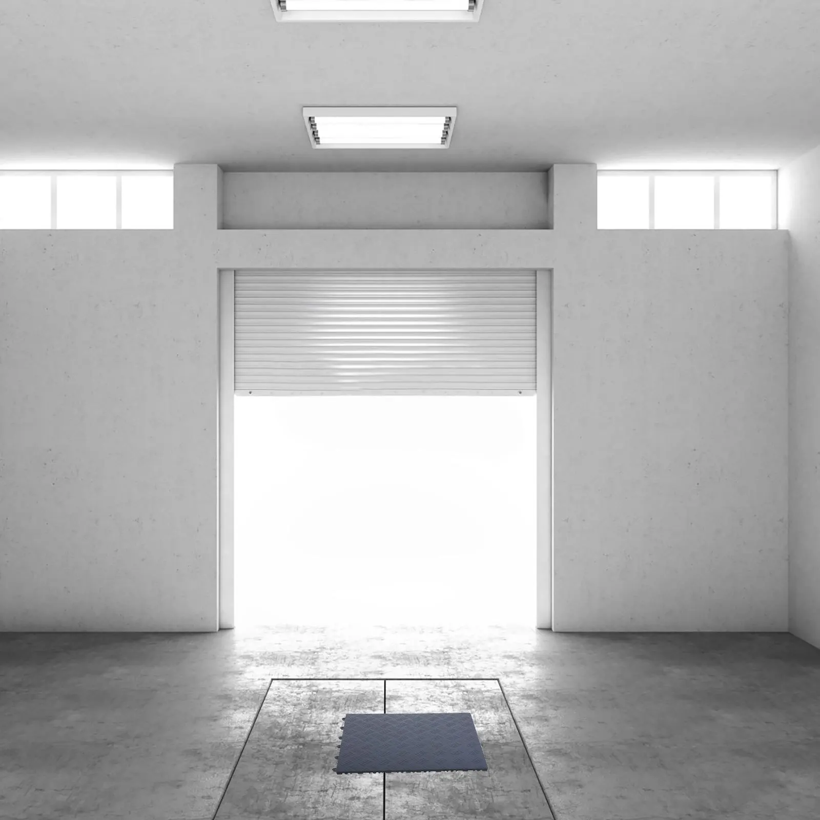 عدم الانزلاق بلاط أرضيات المرآب الحصير المتشابكة دائم سهلة التركيب في الهواء الطلق سطح السفينة أرضيات الصالة الرياضية 120x120 سنتيمتر بلاط المرآب المتشابكة