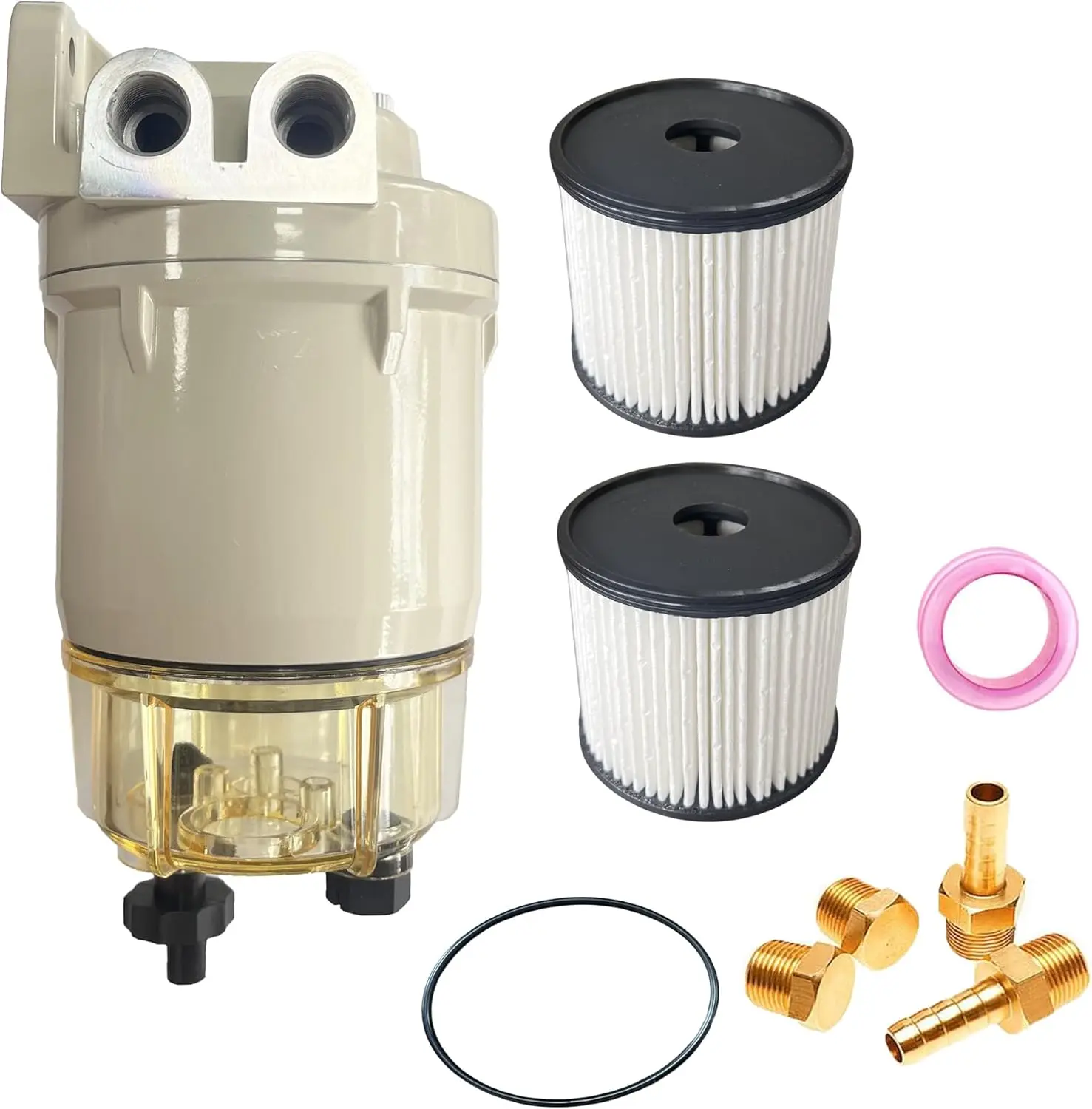 35-60494-1 Fuel Water Separating Filter Replacement for Marine Outboard Motor with 3/8