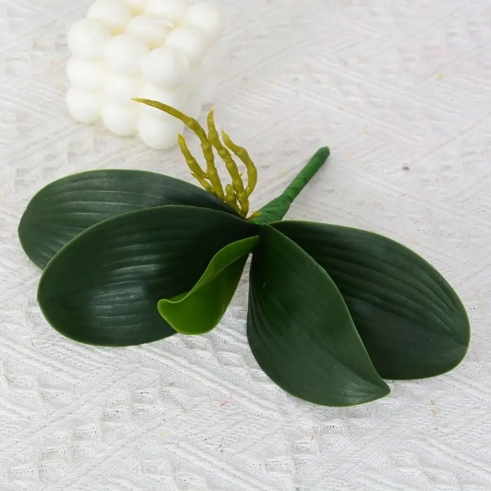 Plante artificielle verte de simulation, plante en plastique au toucher réel, feuilles en plastique, plante artificielle pour la décoration de la maison