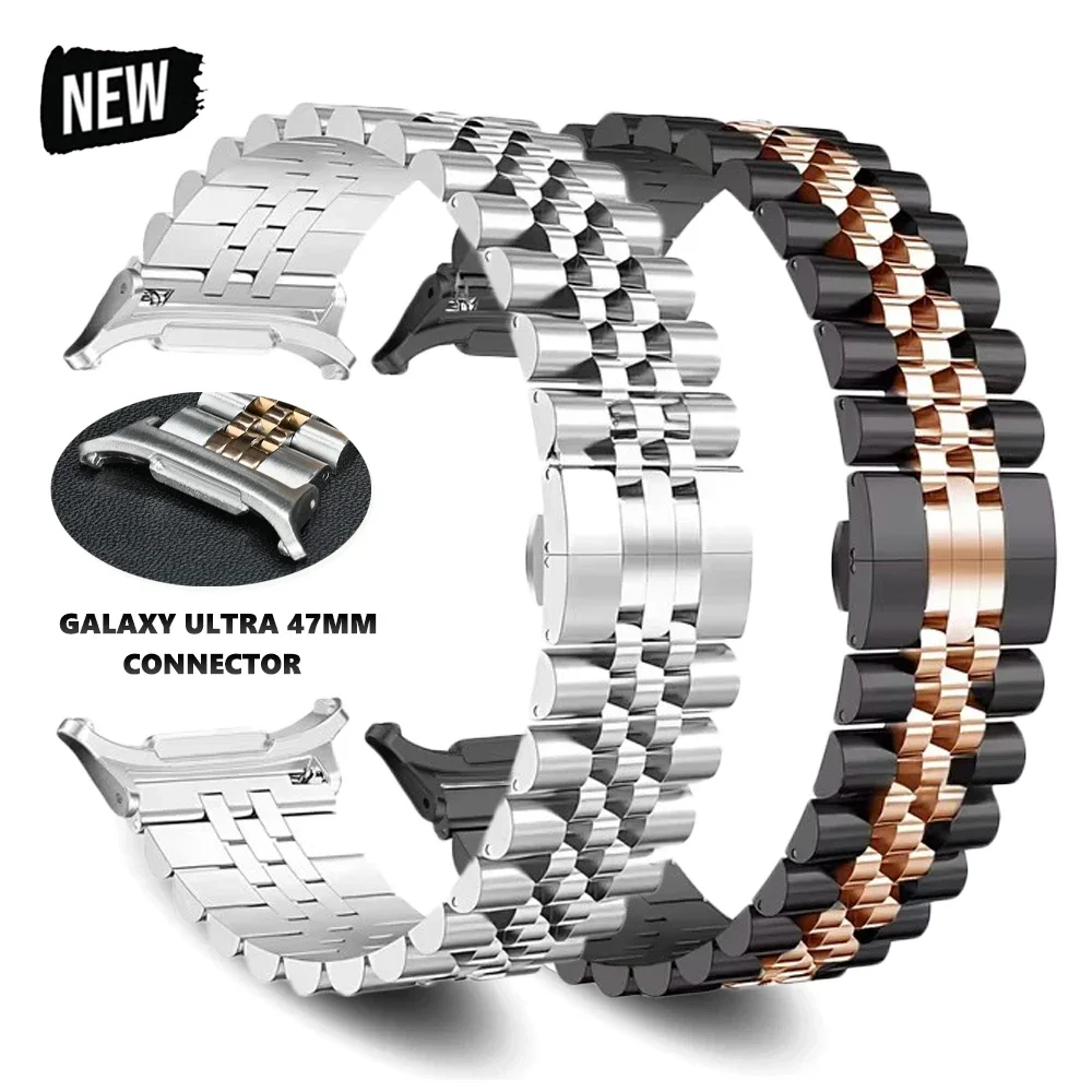 

Stainless Steel Band for Samsung Galaxy Watch Ultra 47mm Men Business Bracelet for GALAXY 47MM ULTRA No Gaps Metal Strap Correa