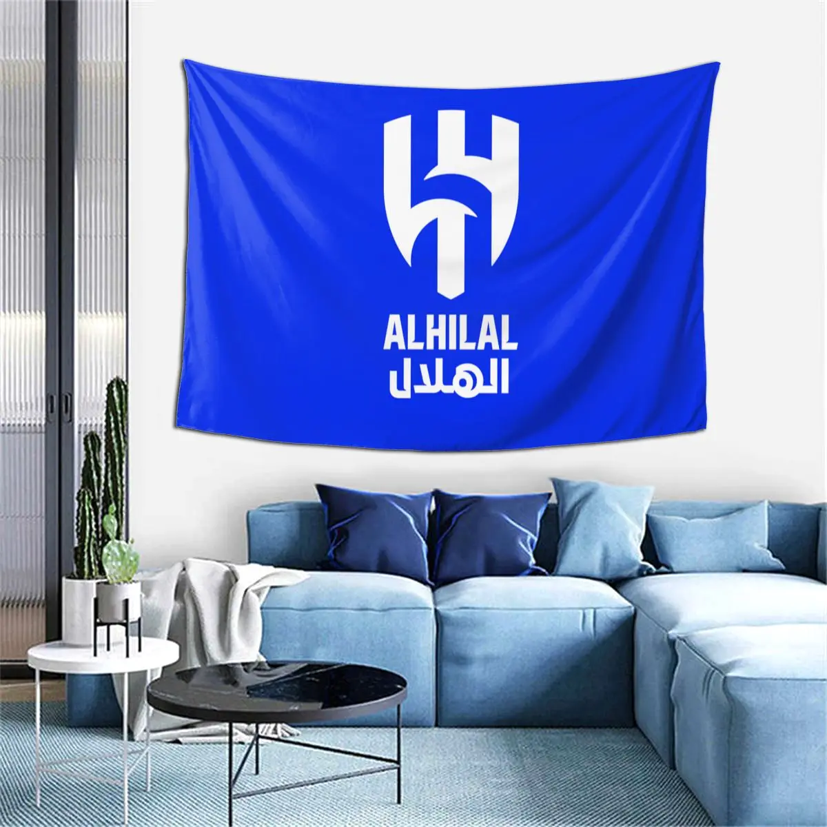 Al Hilal-tapiz de Riyadh para decoración del hogar, arte de pared colgante, estética, tela grande, dormitorio y sala de estar