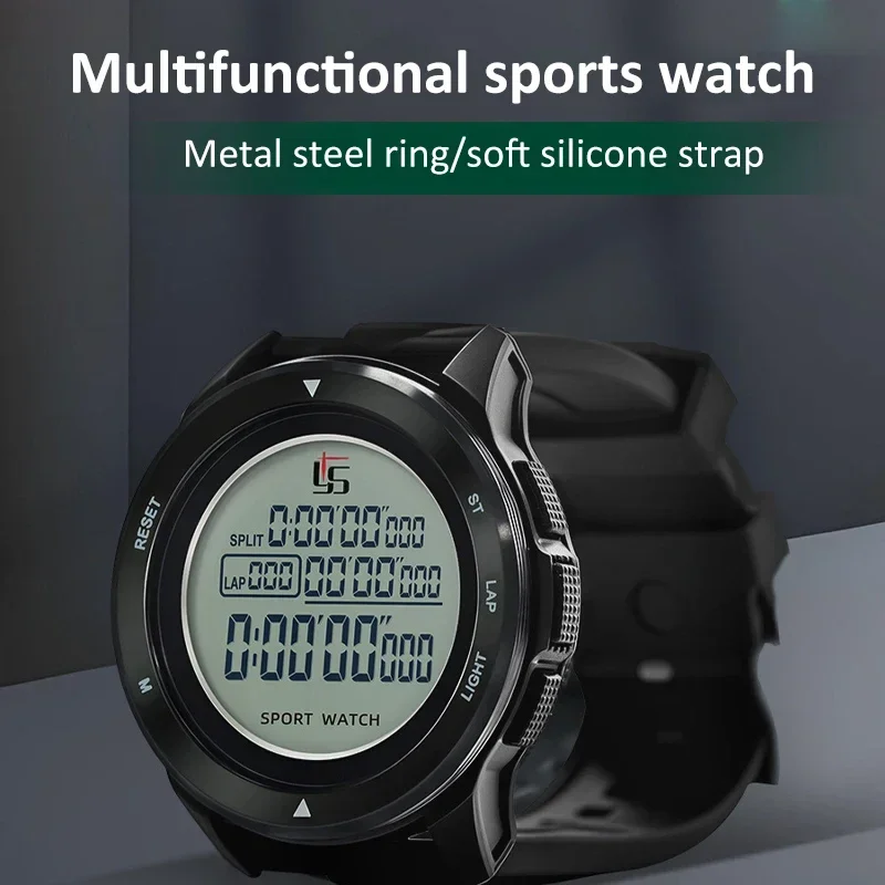 Chronometer, 100 Gruppen, Speicher, Stoppuhr, 0,001 Sekunden Genauigkeit, professionelle LCD-Digital-Sportuhr, wasserdicht, leuchtende Stoppuhr, Timer