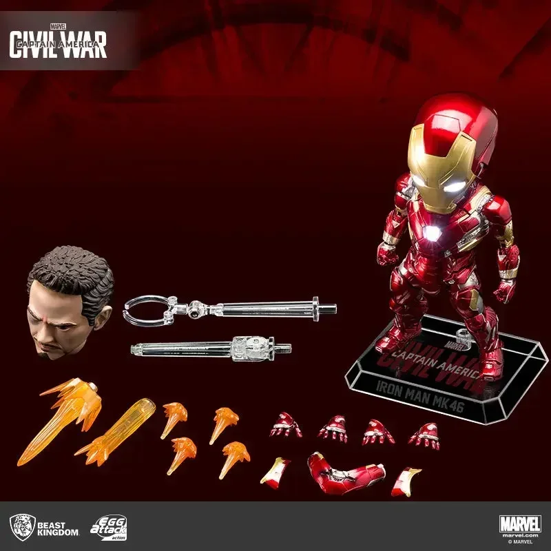 

Hot In Stock Original Beast Kingdom Iron Man Marvel's Avengers Mk46q Eaa-030 Characters Portrait Model Toy Birthday Gifts