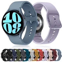 Pulseira de relógio para relógio Samsung Galaxy, pulseira de silicone, pulseira clássica, 5 Pro, 45mm, 44mm, 40mm, 42mm, 46mm, 20mm