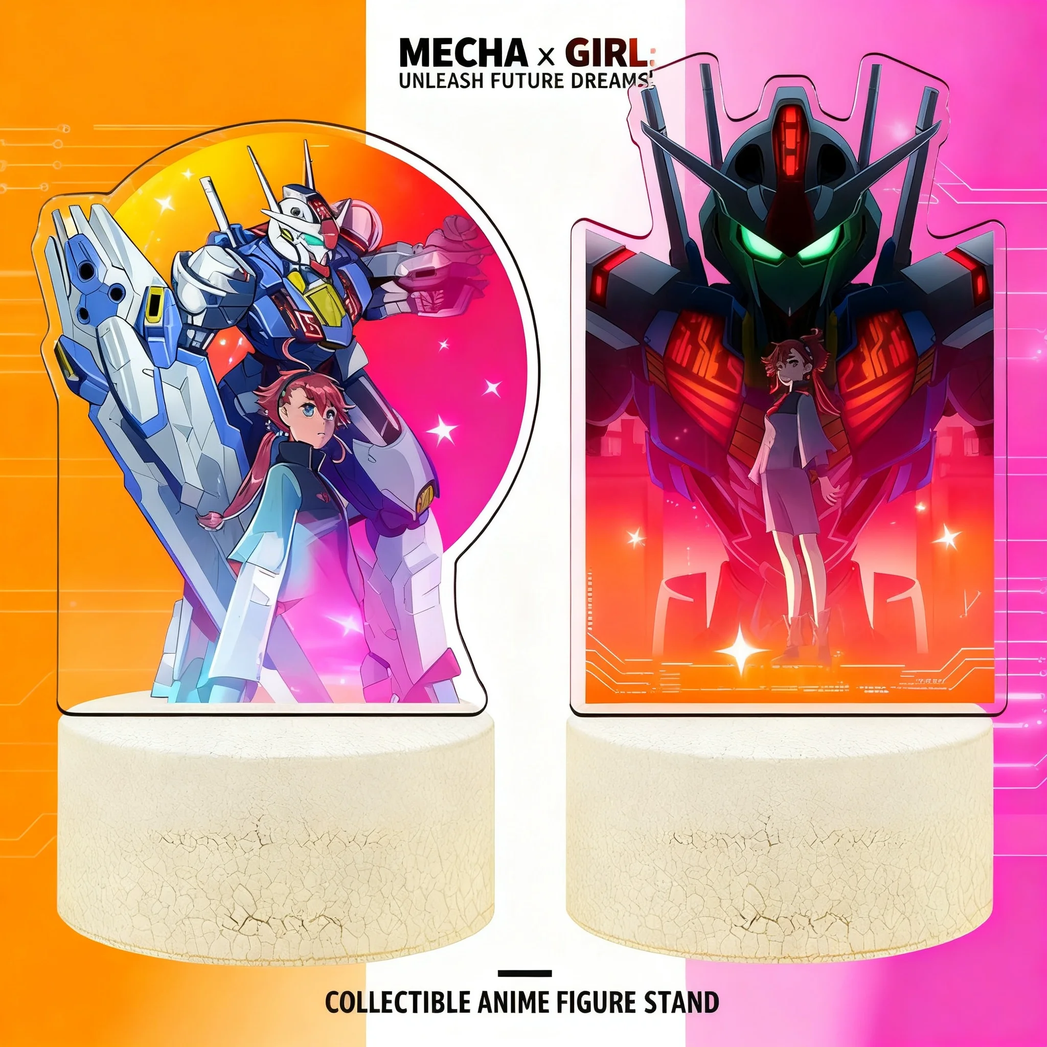 

Gundam The Witch From Mercury Anime Night Light Stand Merchandise Wholesale Mobile Suit Gundam Anime Decor Collectible Figure