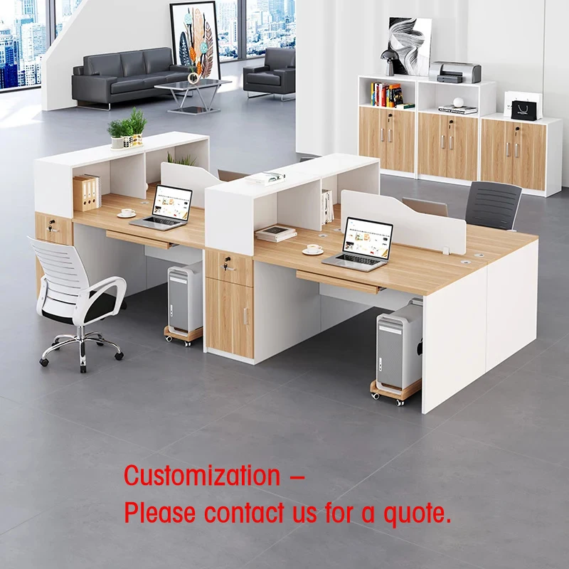 custom.Office desk office staff desk simple modern screen station locker partition employee computer desk