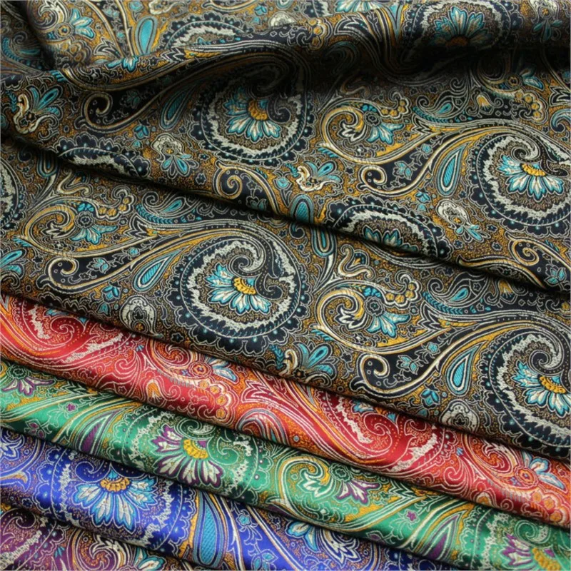 

Ancient costume cheongsam Hanfu cotton-padded silk satin fabric hand-woven jacquard brocade antique