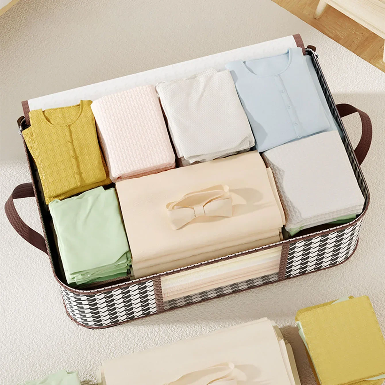 2025 Household Folding Storage Box Quilt Storage Bag Wardrobe Clothing Storage Box Dust Bag Cloakroom Clothes Organizers