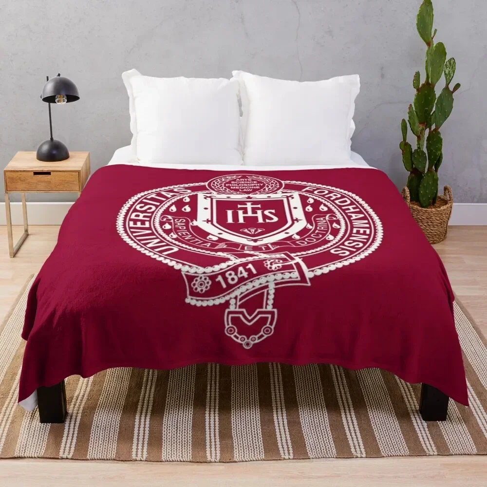 

Fordham University Throw Blanket Single Decorative Throw Blankets