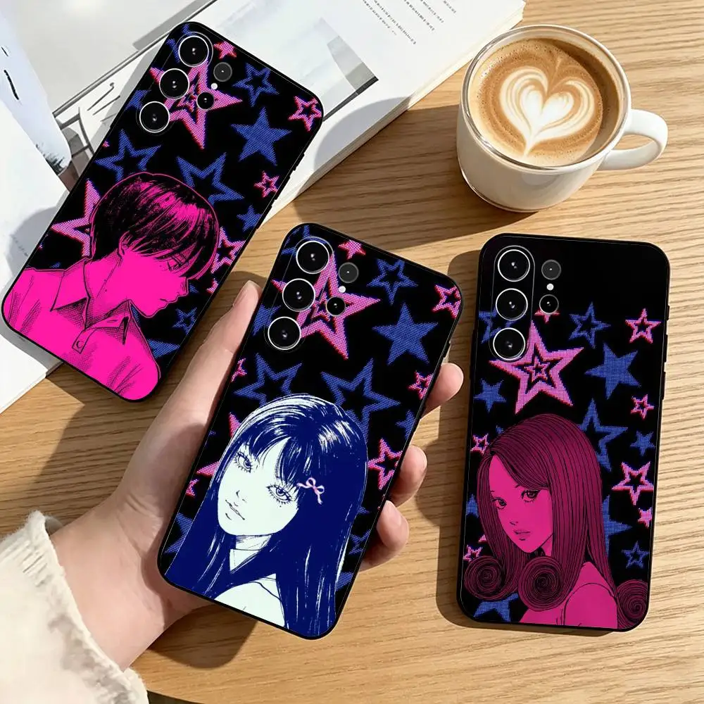 Чехол для телефона J-Junji Itos T-Tomies для Samsung S25, S24, S21, S22, S23, S30, Ultra, S20, Plus, Fe, Lite, Note, 10, черный чехол в подарок.
