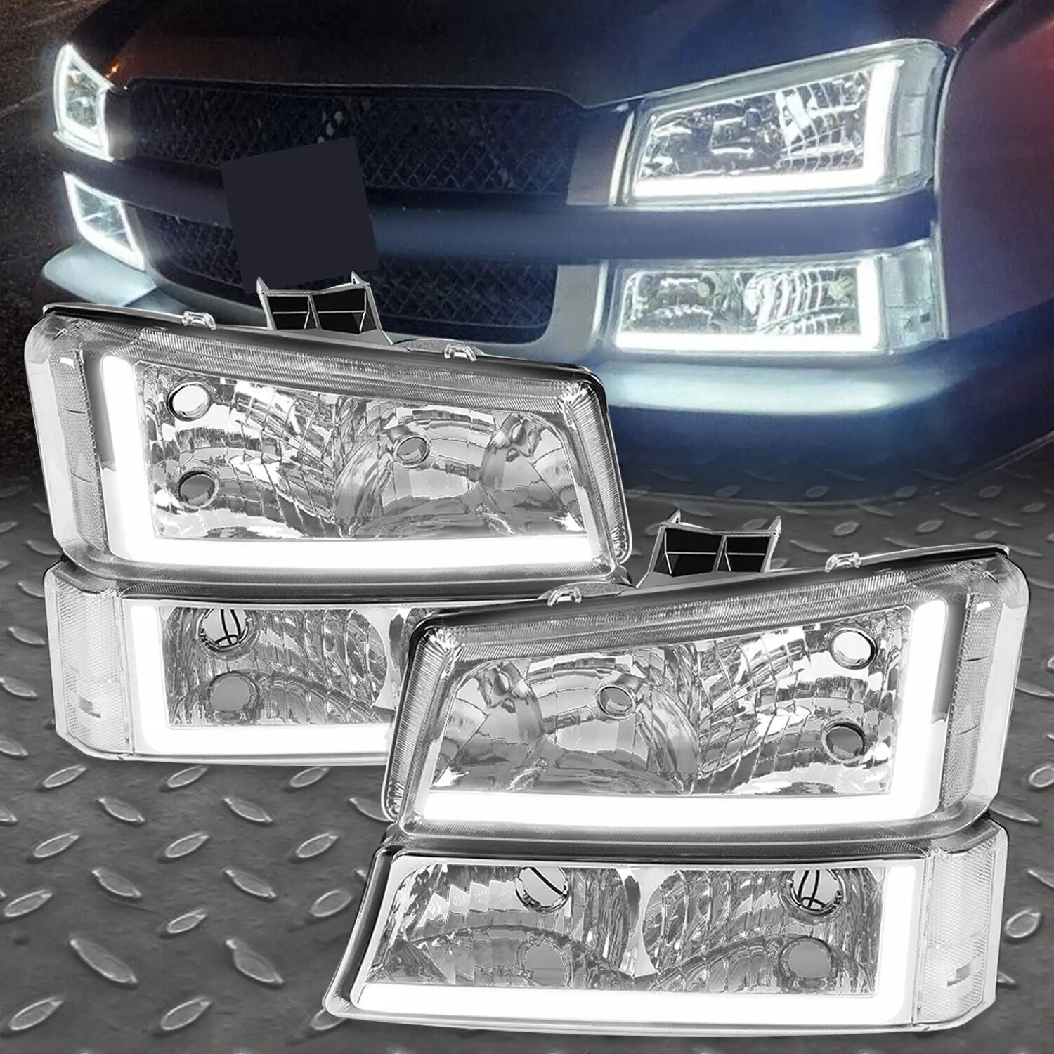 

Для 2003-2006 07 Chevrolet Silverado 1500 2500HD 3500 фары + бампер GM2502257 GM2503257 GM2521185