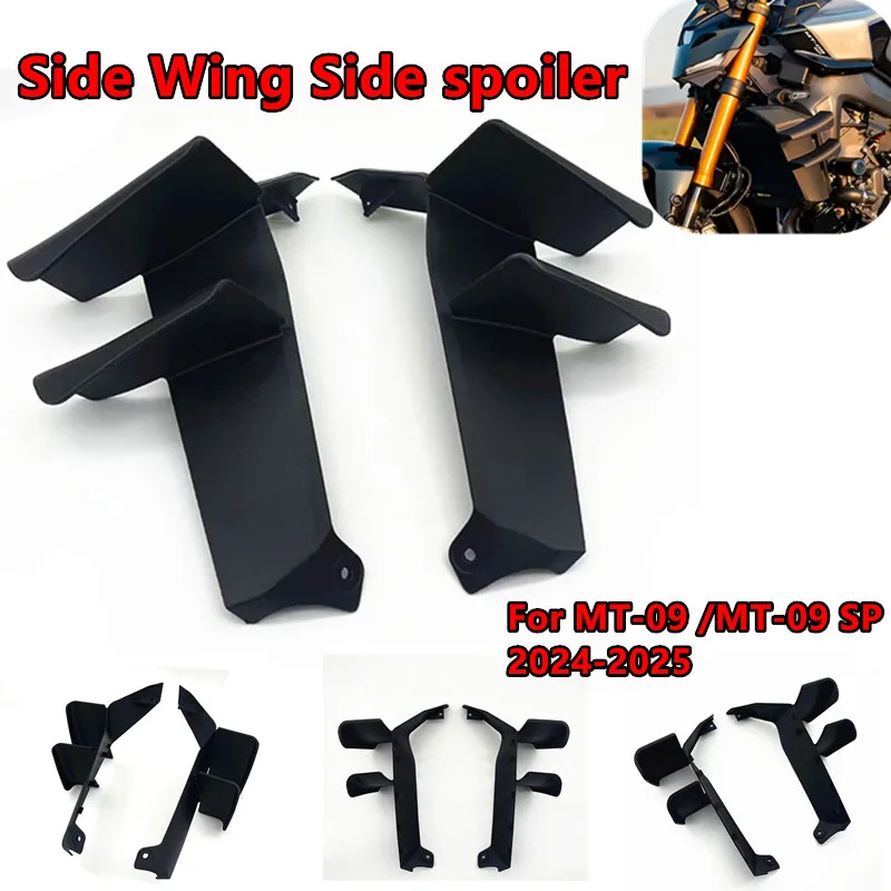 

Fits For YAMAHA MT09 MT-09SP 2024 2025 2026 Y-AMT Motorcycle ABS Alerons Laterals Naked Side Spoilers Aerodynamic Wing Deflector