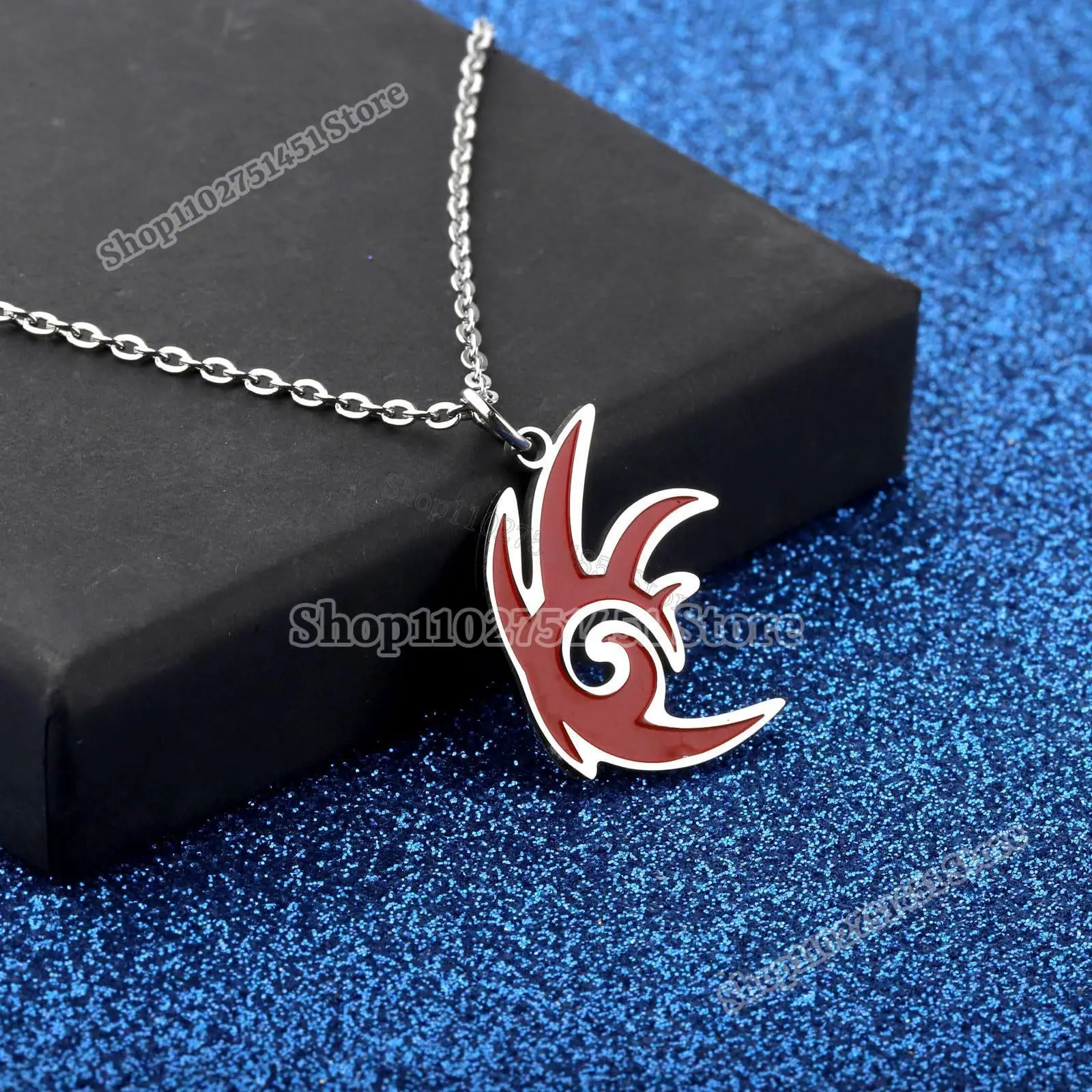 Cartoon Film Sonics Anime Figure Shadows Necklace for Men Women Cool Jewelry Children Charms Pendants Chains Accessories Gifts