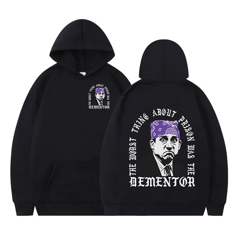 Prison Mike Michael Scott Homage The Office Hoodies Tv Series Dwight Schrute Jim Halpert Sweatshirts Casual Oversized Pullovers