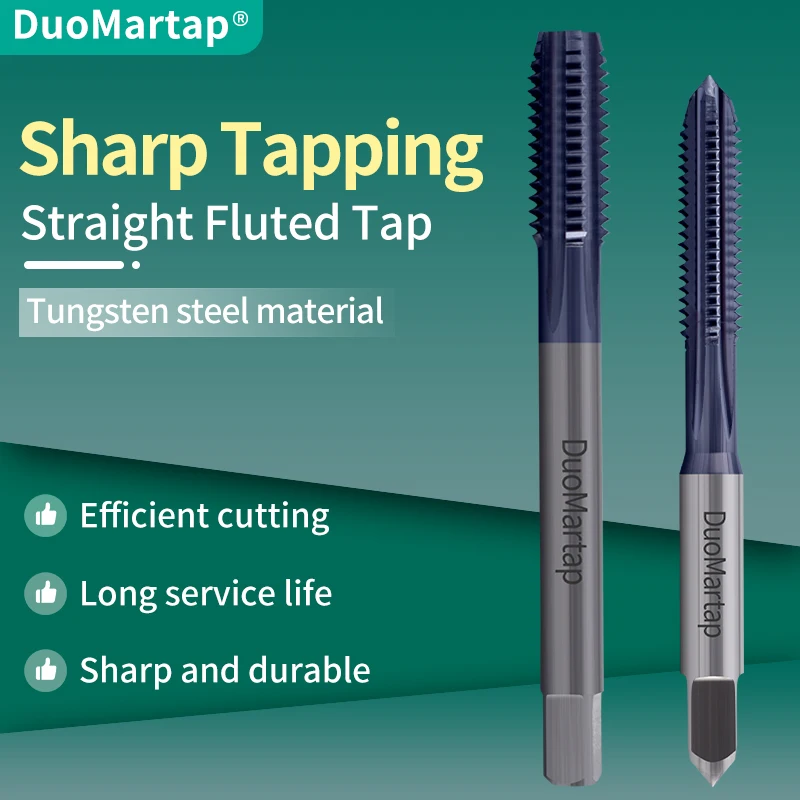 

Hard alloy tap, straight groove coating, hardened tungsten steel wire, spiral hard material quenching specialUNC UNFFor HRC 55°