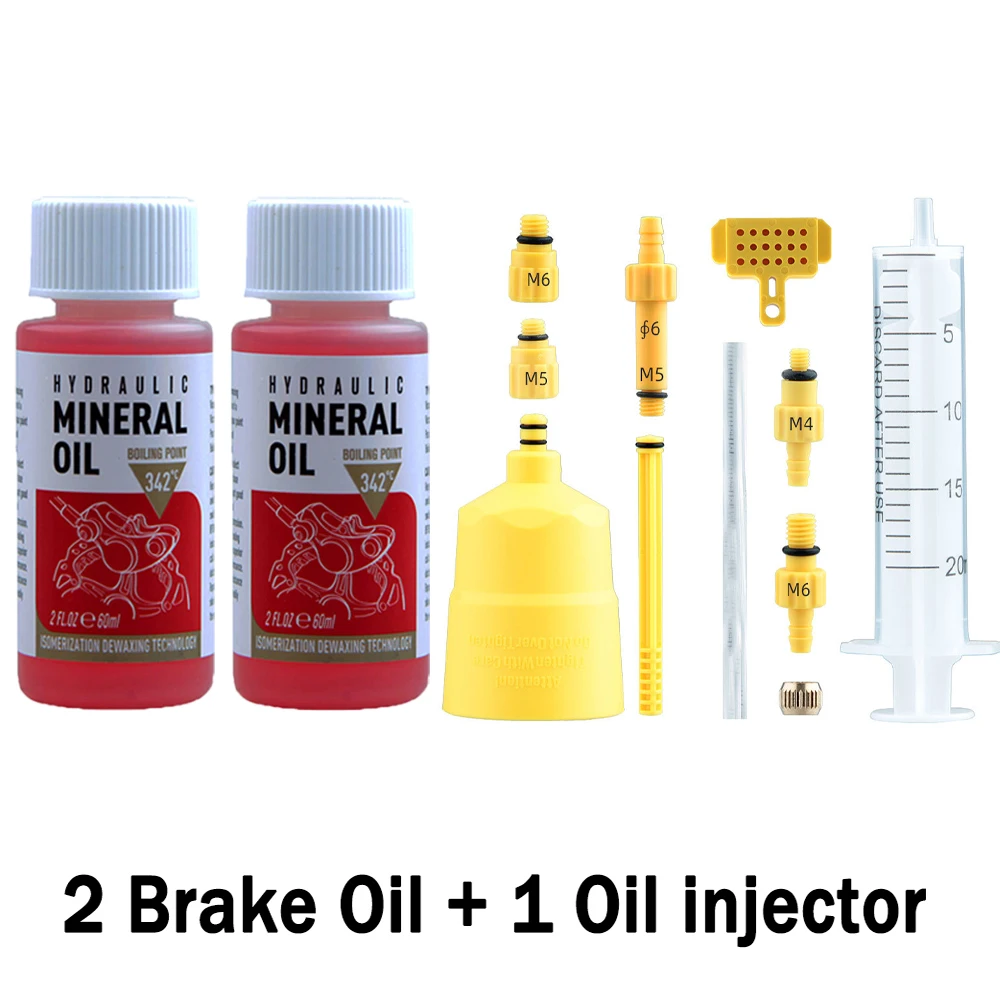 Hot Fietsrem Minerale Olie Systeem Vloeistof 60Ml Fietsen Mountainbikes voor Shimano 27Rd Fiets Hydraulische Schijfremolie Injector