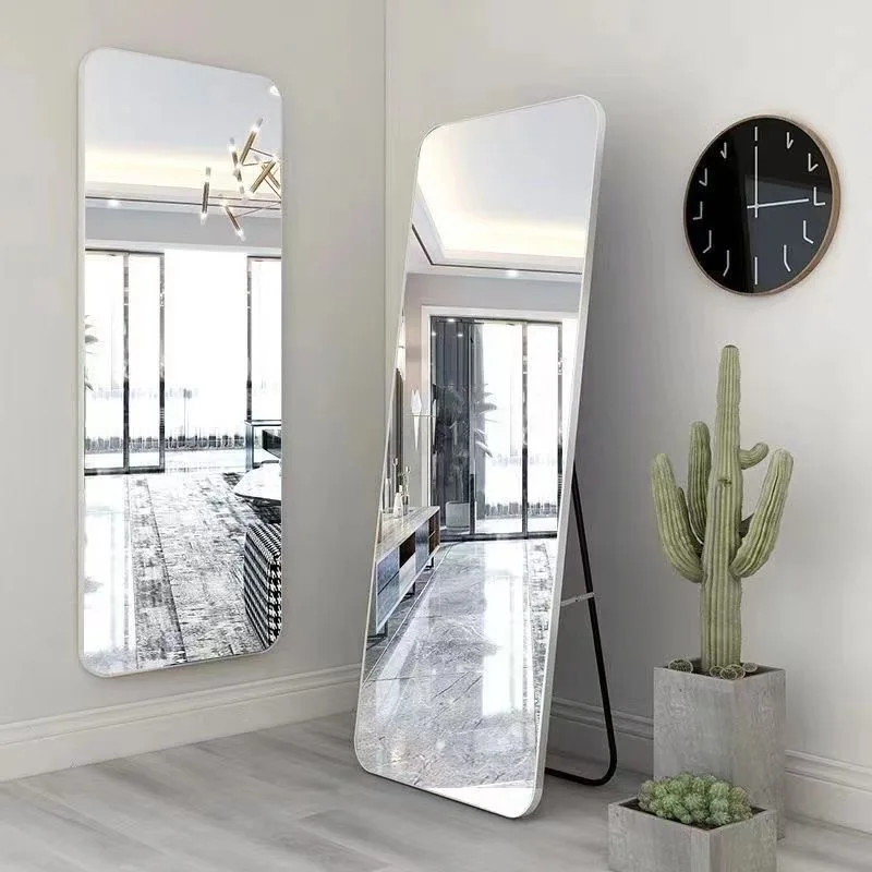 Full Body Mirror Rounded Rectangular Framed Mirror Room Fitting Mirror Can Be Hung Note Choose Frame Colour Broken Compensation