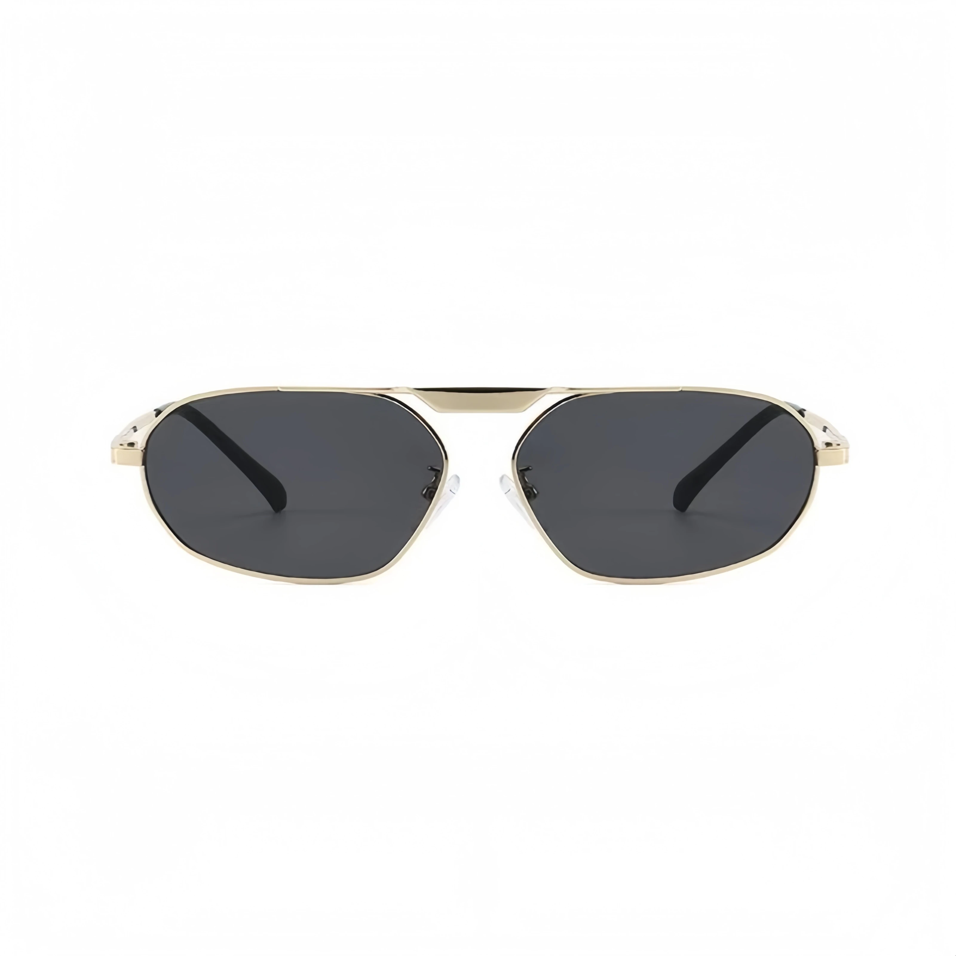 Single-Beam Square Small-Frame Sunglasses for Men and Women, Fashionable Retro Aviator Sunglasses, Sunshade Glasses