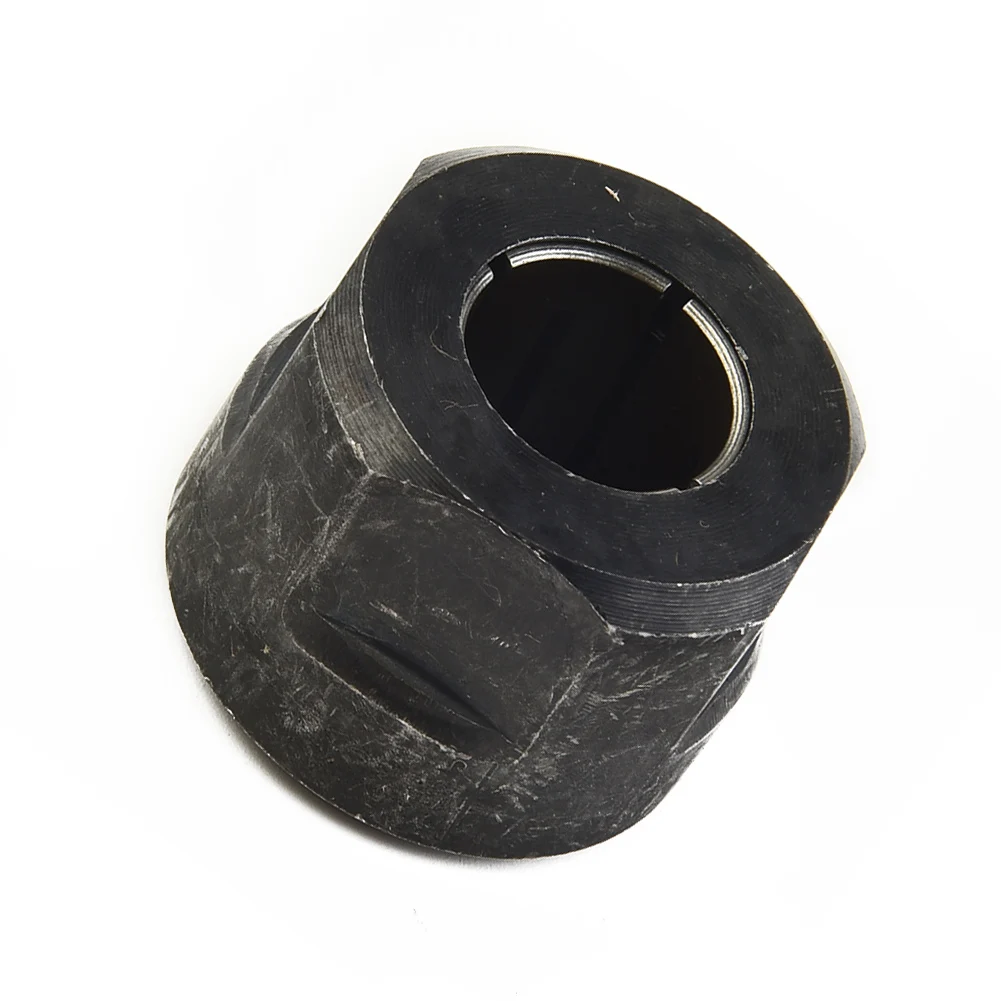 Hand Tools Collet Nut 22.5 * 27mm Strength Easy To Install Reliable Metal Black High Quality Material Replaceable Practical