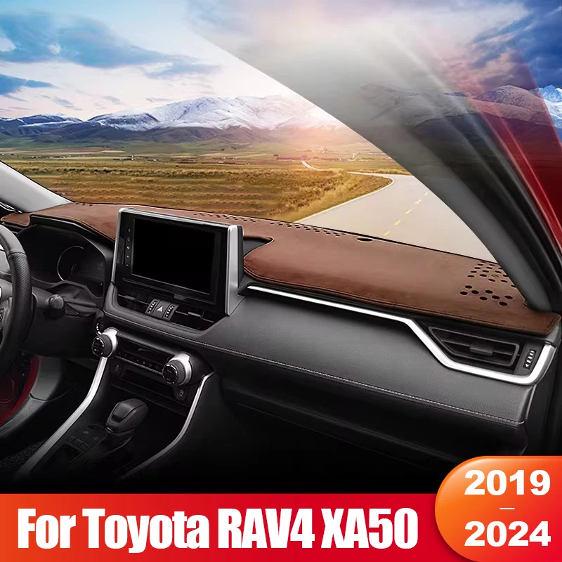 

For Toyota RAV4 XA50 2019 2020 2021 2022 2023 2024 RAV 4 Hybrid Car Dashboard Sun Shade Cover Mat Non-slip Pad Accessories