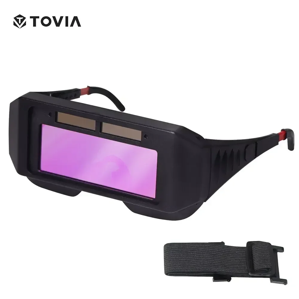 

Solar Powered Welding Helmet Auto Darkening Goggles LCD Welder Glasses TIG MIG MMA Plasma Welder tools filter welding goggles