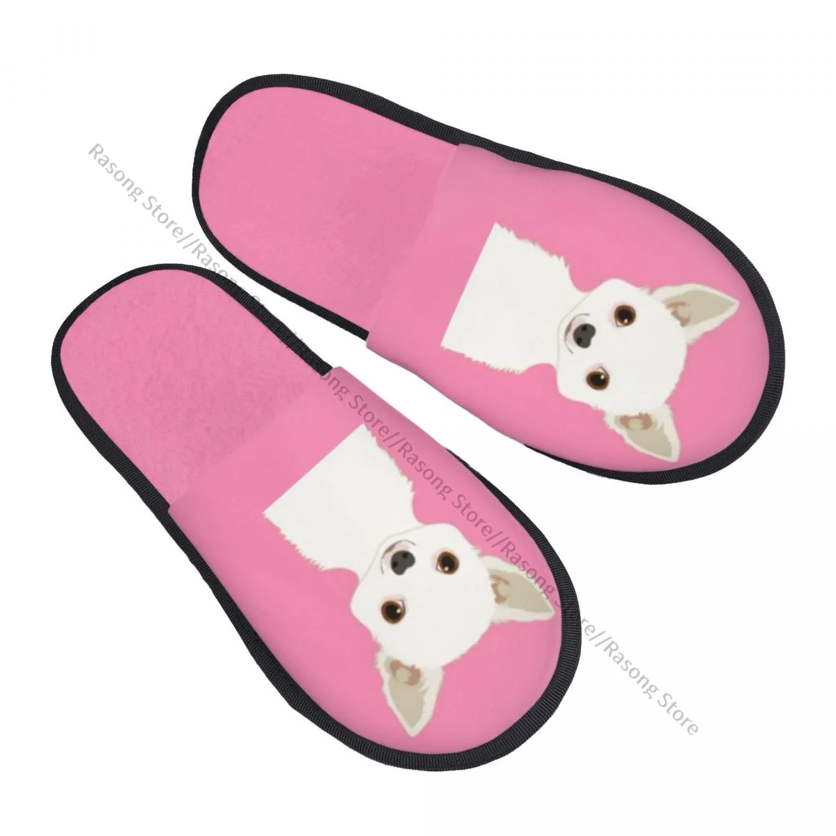 Fur Slipper For Women Men Fashion Fluffy Winter Warm Slippers Chihuahua Dog House Shoes