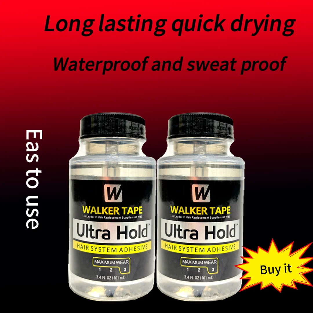 3.4oz/101ml 울트라 홀드 워커 테이프 레이스 접착제 방수 헤어 스트랩 가발/강력한 접착제, 단단히 맞춤