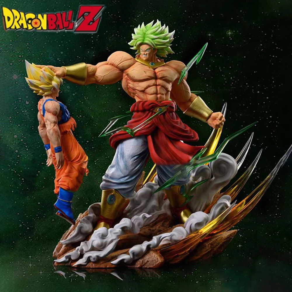 Dragon Ball Figure Broli Vs Goku Anime Figures Super Saiyan Broly Fullpower Gk Pvc Action Statue Figurine Collection Model Toys