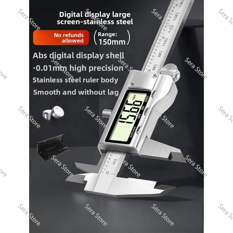 Digital Vernier Caliper High Precision Small Jewelry Cultural Play Bracelet Household Mini Electronic Edge Swimming Oil Label