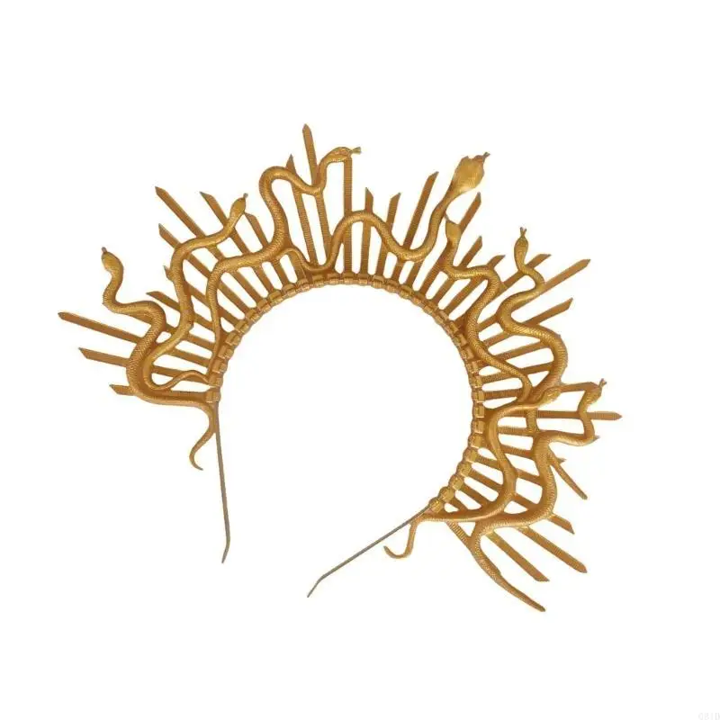 

Стильный головной убор Медузы с аксессуаром в виде змеи для косплея и мероприятий