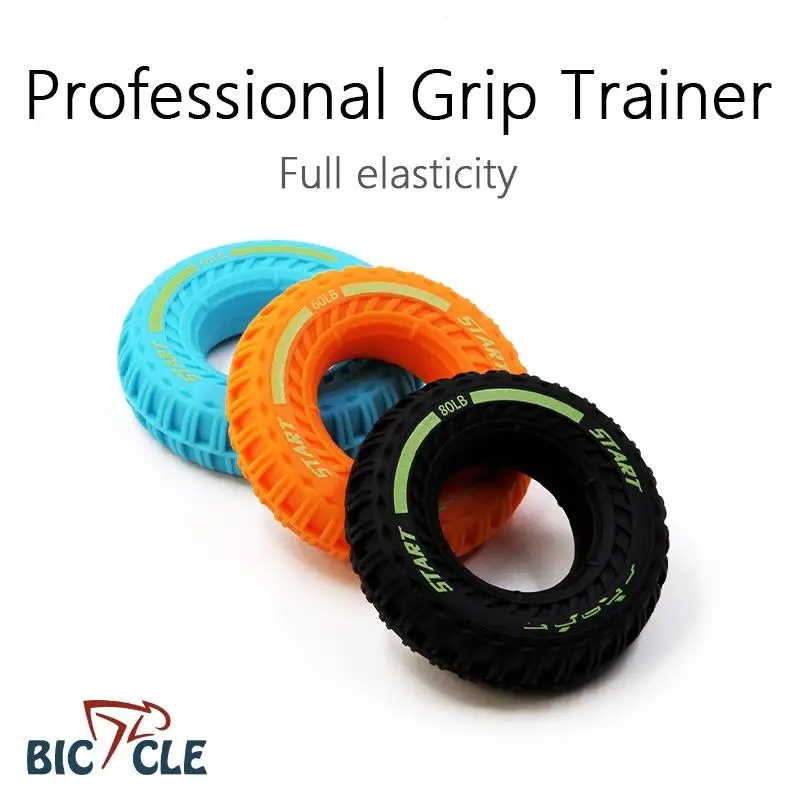 All Silicone Grip Professional Hand Strength Trainer Tire-shaped Lightweight and Non-slip Exercise Equipment